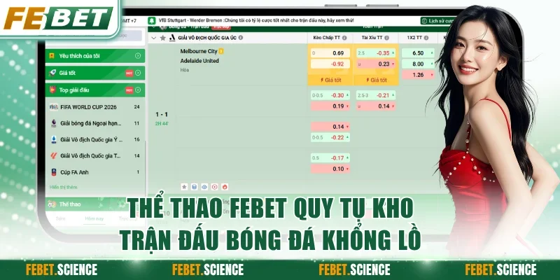 Thể thao FEBET quy tụ kho trận đấu bóng đá khổng lồ