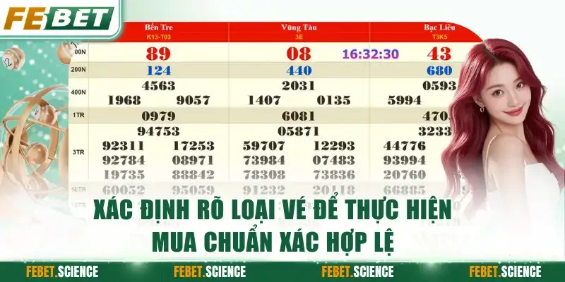 Xác định rõ loại vé để thực hiện mua chuẩn xác hợp lệ